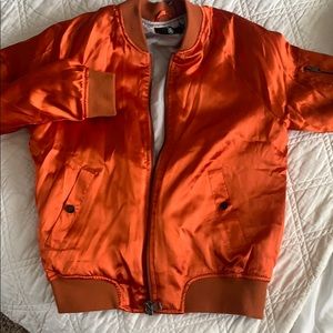 Premium satin bomber jacket